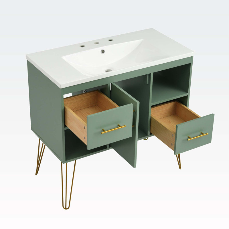 Ensemble de meuble-lavabo 36 po avec lavabo en résine 36 po