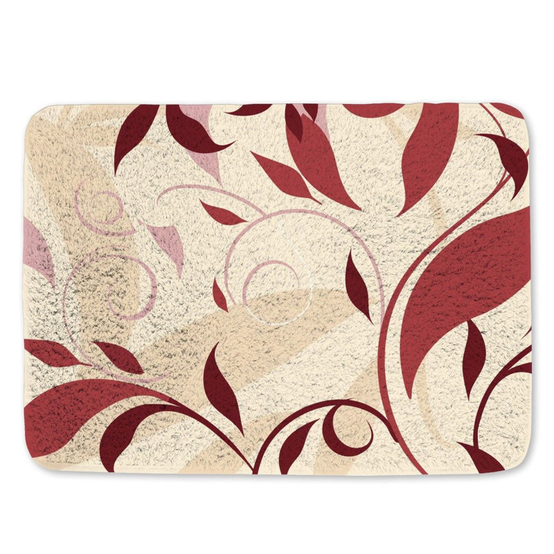 Kamenice Microfiber / Microsuede Non-Slip Bath Mat, 17"W x 24"L
