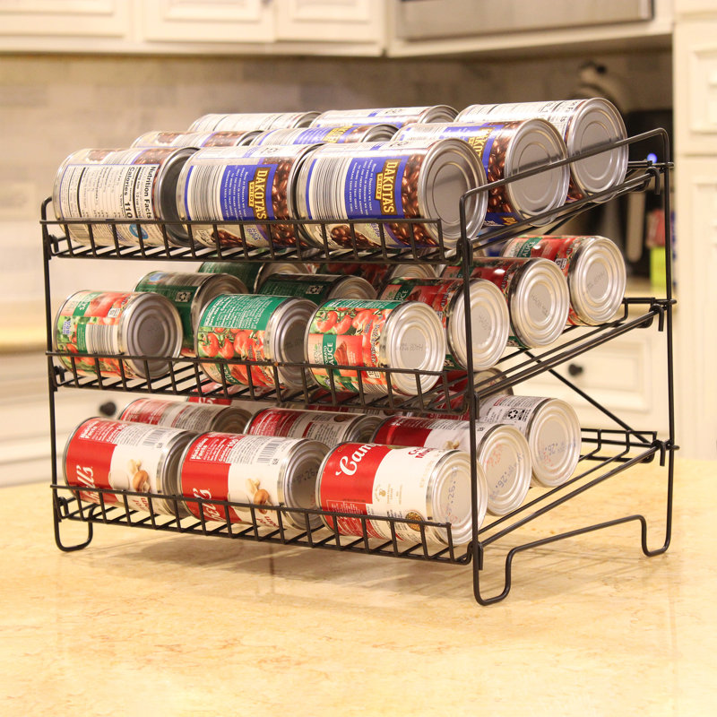 Organisateur de boîtes de conserve tendance, distributeur de pots de conserve pour armoire de cuisine, comptoir
