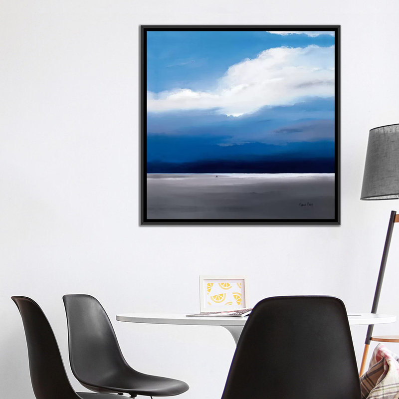 « infinity i », impression sur toile, H 18 po x l 18 po x P 1,5 po, Toile avec cadre flottant noir, Pas de tapis