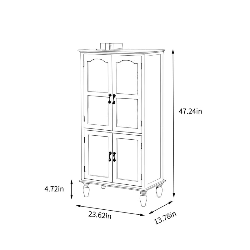 Simple storage cabinet, Brown