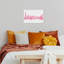 Cities and Skylines Rose Quartz Chicago Skyline CUSTOM Modern Pink Canvas Wall Art Print-504180683