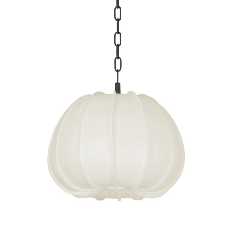 Luminaire suspendu 1 lumière Bayu, H 14,5 po x l 16,25 po x P 16,25 po