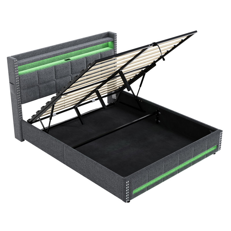 Upholstered Ottoman Storage Bed