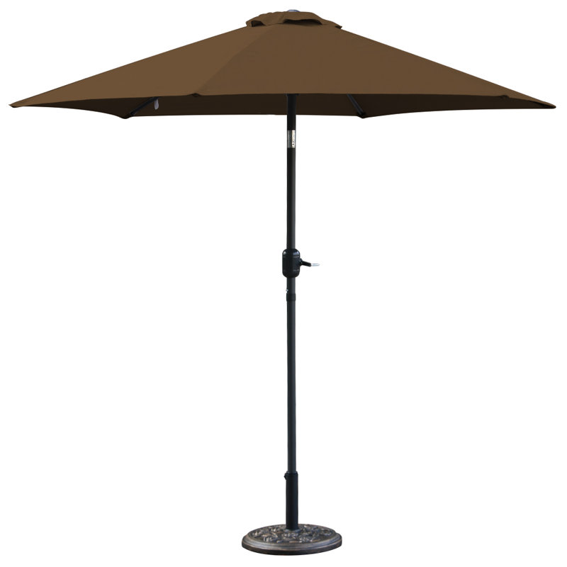 Angalina Traditional Parasol, Coffee, 240cm H x 300cm W x 300cm D
