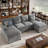 Rezarta 3-Piece Upholstered Sectional-1493237771