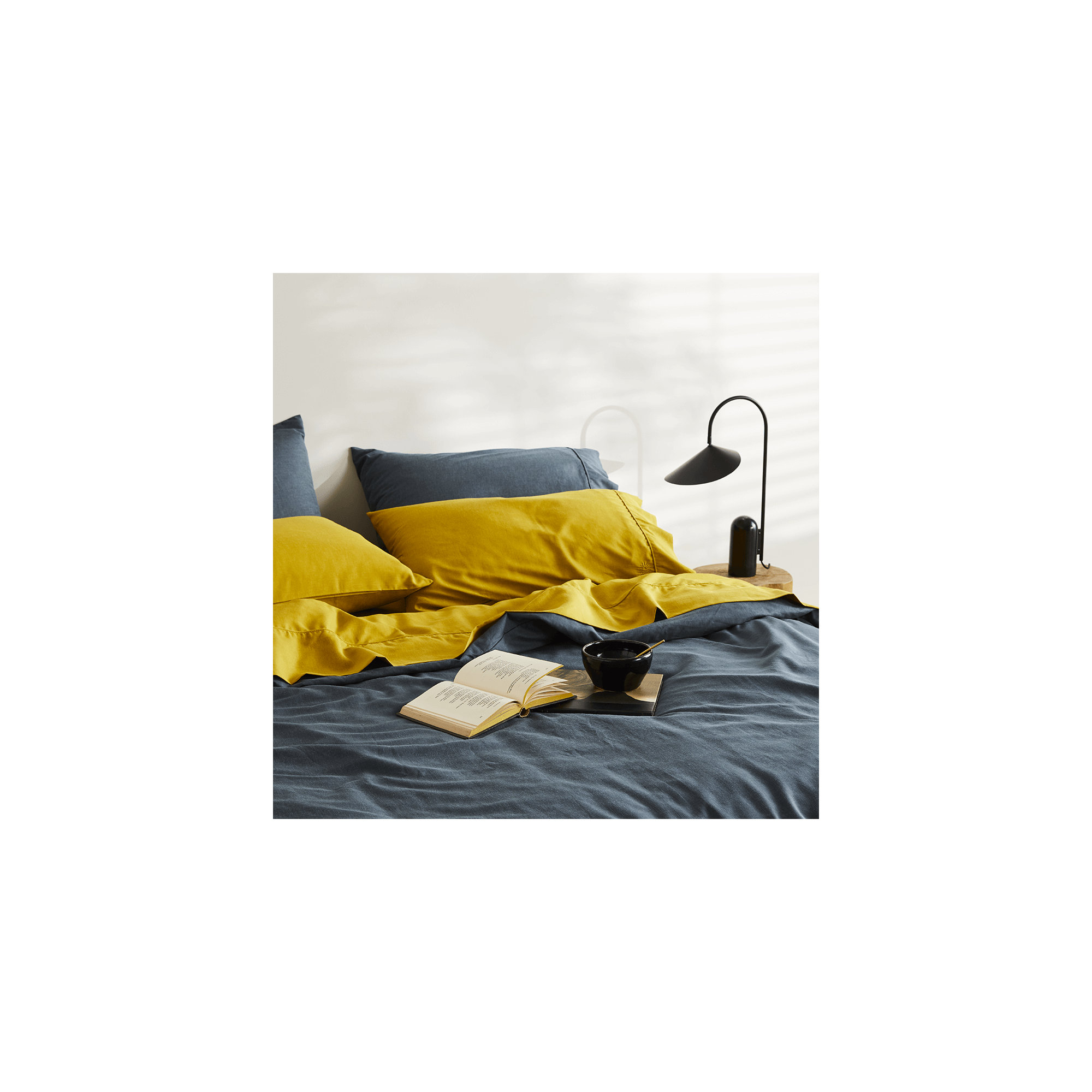 Signature Sateen Pillowcase, King Pillowcase + Pillowcases 2 King, Ink