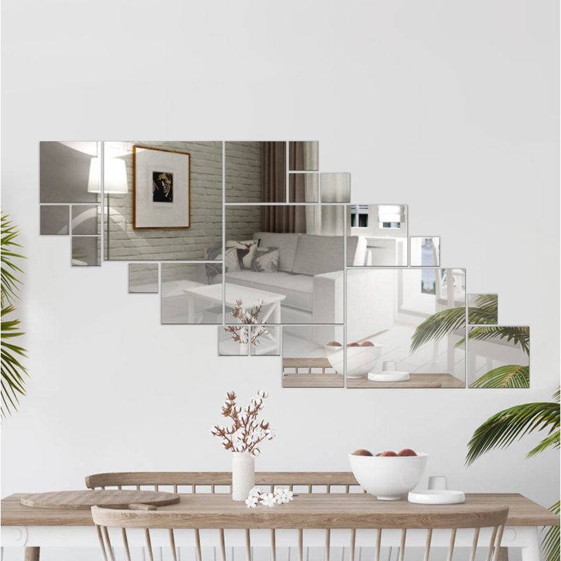 Alesa Wall Mirror, Silver