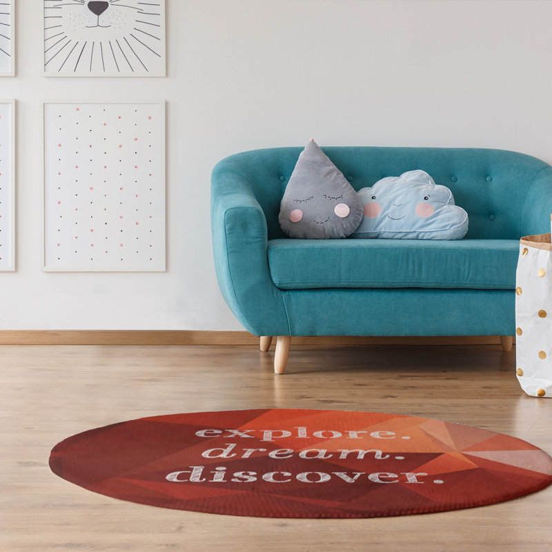 Tapis en poly-chenille discover rêve discover, Rond 5 pi