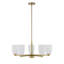 Lustre 5 lumières en laiton noble Aldegonde-129437295