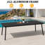 Ensemble de salle à manger d'extérieur Cyanni en aluminium pour 10 personnes, avec chaises empilables et trou pour parasol.-2003517851-2046643259