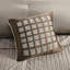 Édredon grand 7 pièces Taupe Charmeuse, coussin décoratif avec broderie au design moderne, lavable à la machine-122457226