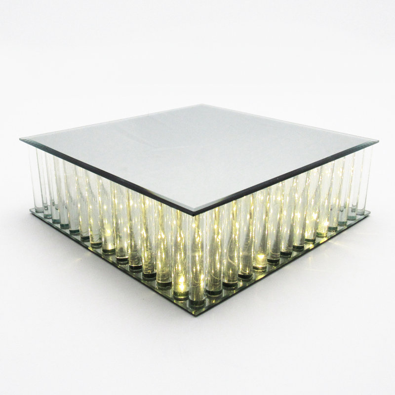 Présentoir à gâteaux lumineux avec miroir Abdu