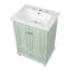Meuble-lavabo 24 po avec lavabo en céramique-486084951