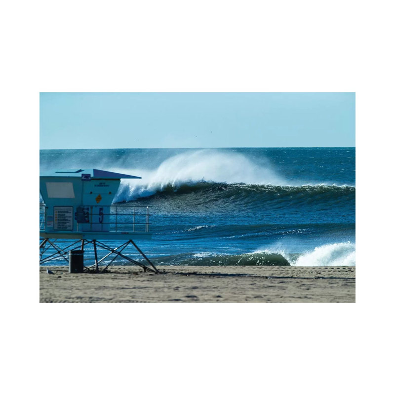 Waves In The Pacific Ocean, Huntington Beach, Orange County, California, USA - Wrapped Canvas Print, 30.48 cm H x 45.72 cm W
