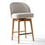 Tabouret de comptoir pivotant rembourré-179091149