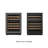 KoolMore Reserve 24 in. Under-Counter Panel Ready Dual Zone Wine Cooler 45 Bottle Capacity-105253879