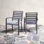 Chaise de terrasse avec coussin Sybil