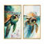 Tortue avec lunettes dans l'océan II - ensemble d'art mural tortue 2 pièces-466645512-466645516