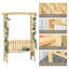 Tonnelle de jardin avec banc de jardin
