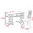 Gibora Solid Wood Writing Desk Office Set with Chair