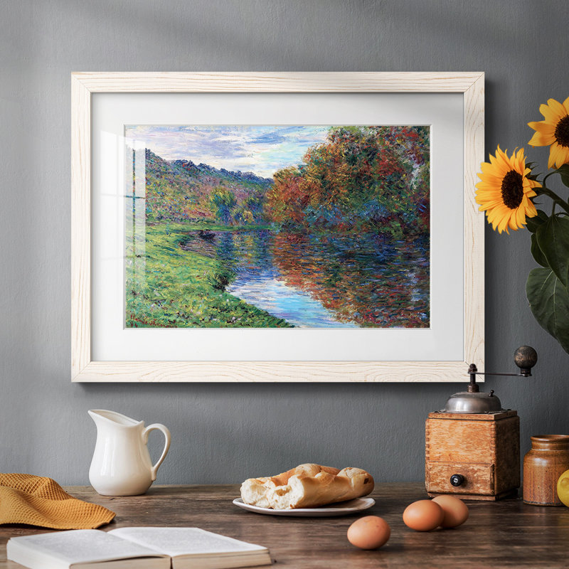 Le petit bras de Jeufosse, automne, 1884, H 18 po x l 26 po, Blanc