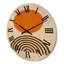 Horloge murale en bois abstrait abstrait soleil et arc-en-ciel I-63901939