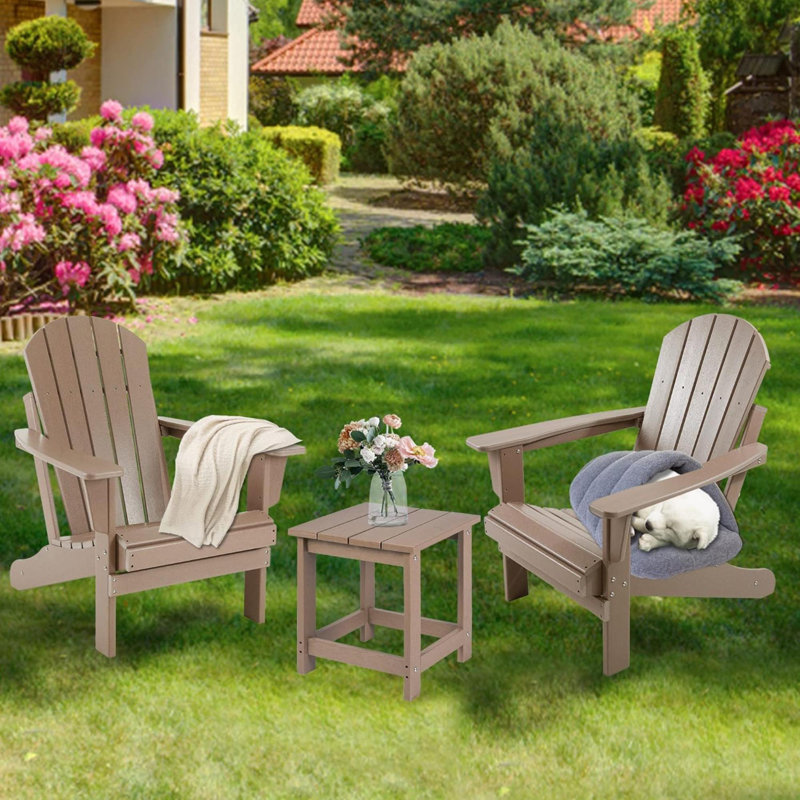 Adirondack Square Outdoor Side Table, Pool Composite Patio Table,HDPE End Tables For Backyard,Pool, Indoor Companion, Easy Maintenance & Weather Resistant