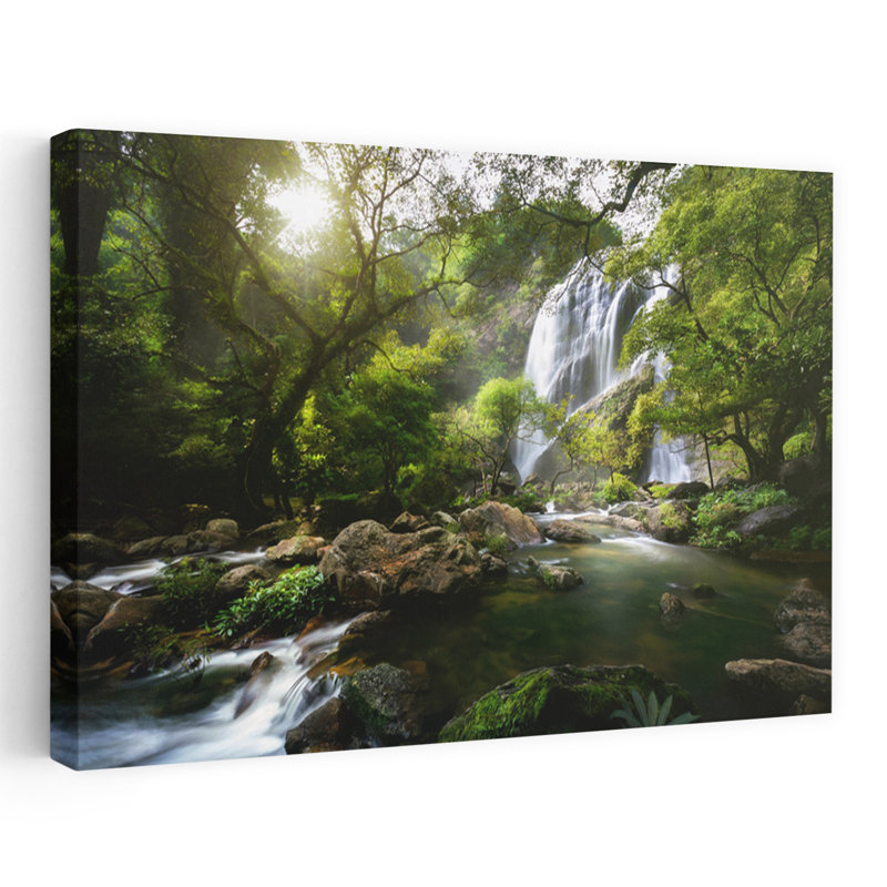 Art contemporain contemporain Moss Forest, H 32 po x l 48 po