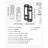 Mechanical Keyless Entry Door Lock, 14 Key Mechanical Door Lock, Mechanical Keypad Door Knob, Single-Side Stainless Steel Waterproof Keyless Gate Lock