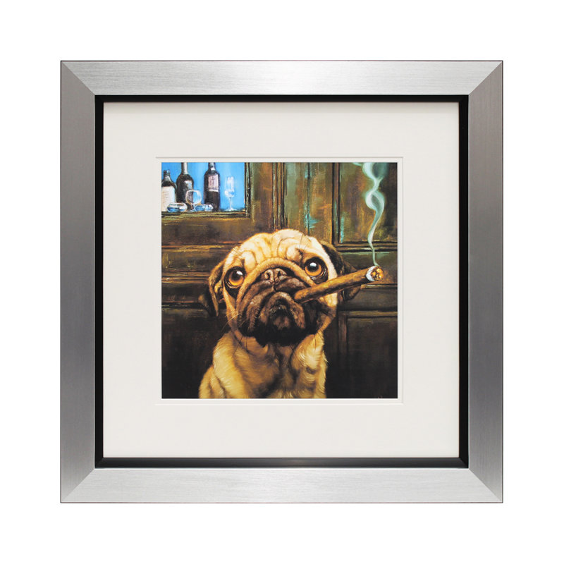 Uptown Pug 1 Piece Single Picture Frame Wall Art