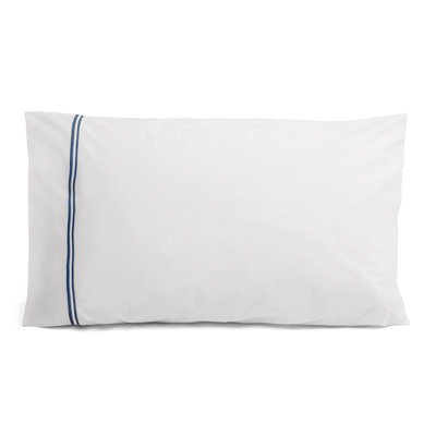 Seferî Flower Garden Standard Pillowcase - Blue