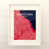 Rouge / bleu marine