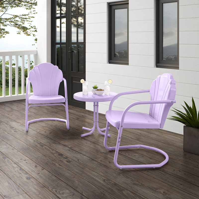 Burley Metal 2 - Person Seating Group, Lavendar