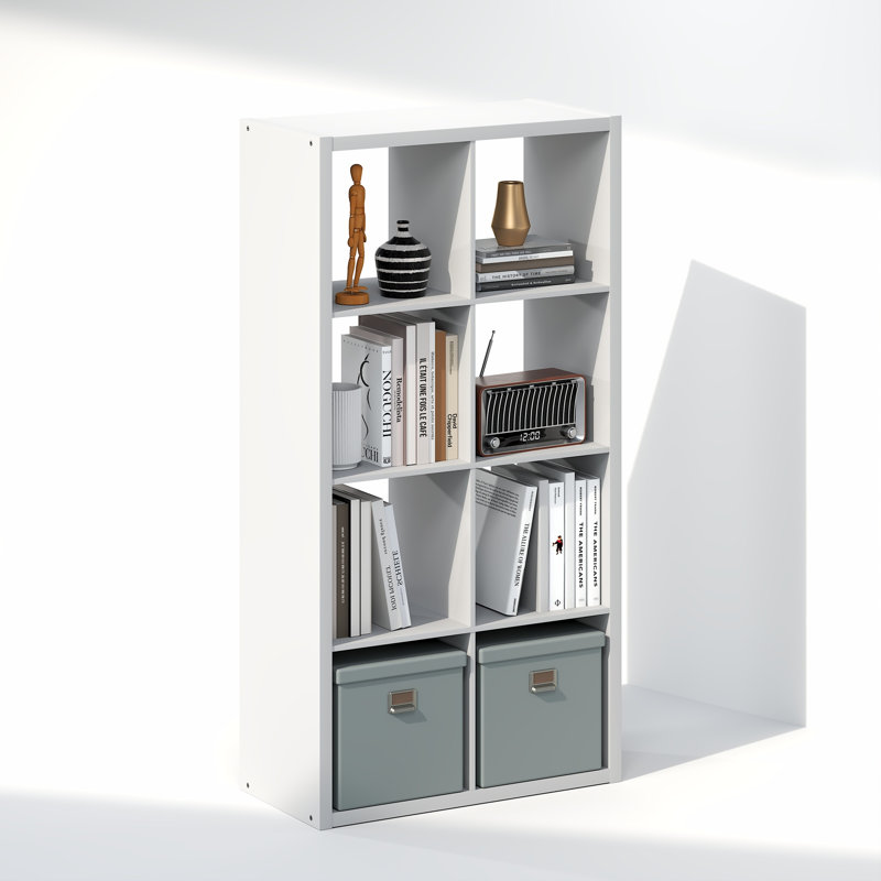 Tanvee 147.09cm H Media Shelves, White