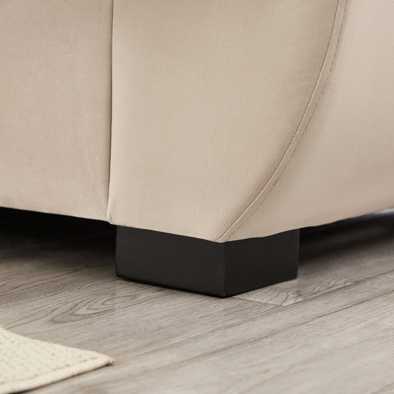 Voile de conception modulaire avec compartiments de rangement cachés, velours anti-boulochage et assemblage facile pour les coussins modulaires modernes à siège profond de la salle familiale, cadre de teinture