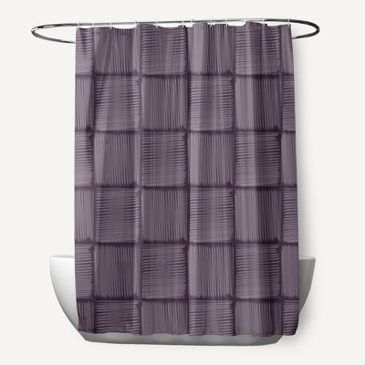 Rideau de douche à imprimé géométrique simple Urijah