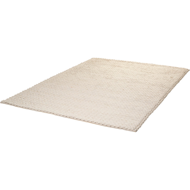 Jay Solid Colour Hand Woven Area Rug, Rectangle 160 x 230cm