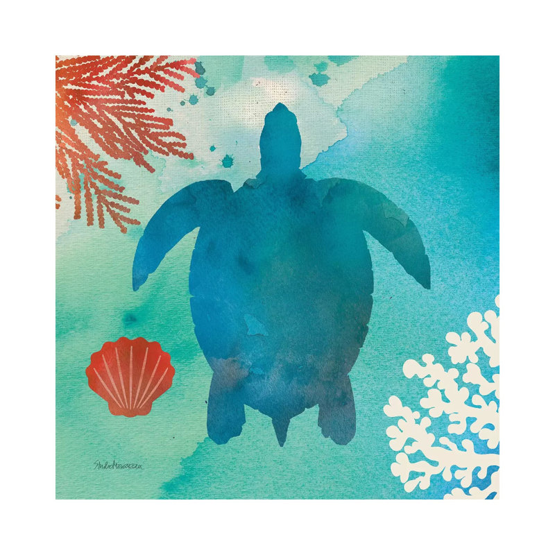 Under The Sea II by Studio Mousseau - Wrapped Canvas Print, 45.72 cm H x 45.72 cm W x 1.91 cm D