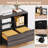 63''W L-Shaped Executive Computer Desk With Mobile Filing Cabinet