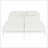 Outdoor Daybed, Patio Rattan Daybed With 5-Position Adjustable Backrest And Removable Cushions&Pillows, Iron Frame Outdoor Bed Loveseat For Garden, Backyard, Poolside (White Frame+Beige Cushion)-1654770517