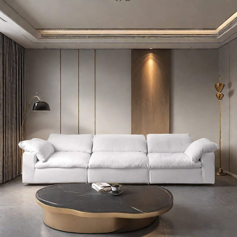 Canapé léger et luxueux, H 31,49 po x l 149,6 po x P 45,28 po, 5