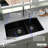 Karran Quartz 32'' X 19-1/2'' Double Bowl 60/40 Undermount Kitchen Sink Kit-50597893