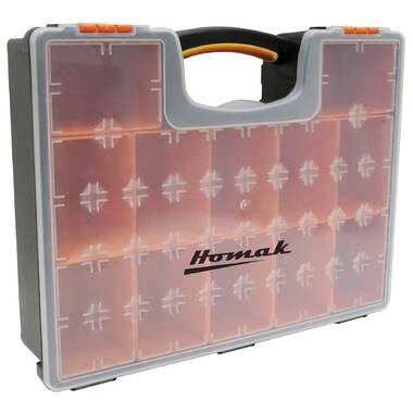 19 Steel Hip Roof Hand Carry Toolbox - Homak Manufacturing