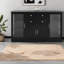 Buffets avec rangement, armoire de cuisine moderne en MDF 58,3 po