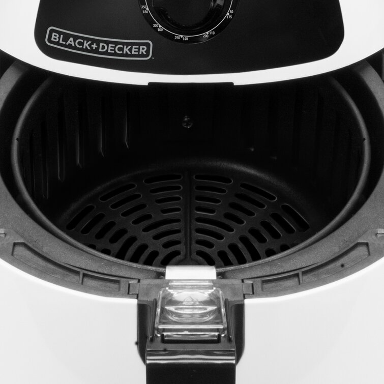 BLACK+DECKER Purify 2-Liter Air Fryer, White/Black, HF100WD