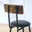 Ensemble de table de bar ronde et tabouret avec tablette, tabouret rembourré avec dossier