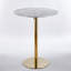 Table de bar 31,5 "pliable GOLDEN ET BLANC Tulip Bar Mid-Century pour 2 à 4 personnes