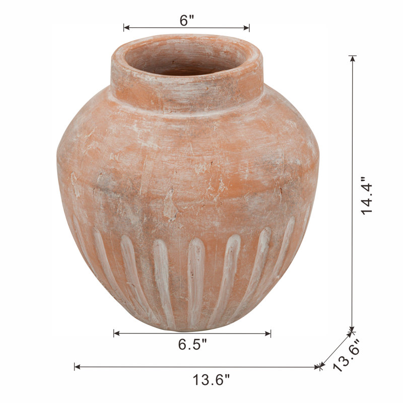 Handmade Terracotta Table Vase