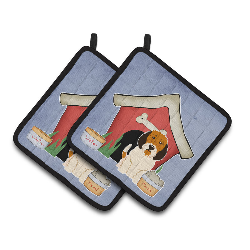 Caroline's Treasures Dog House Polyester Potholder